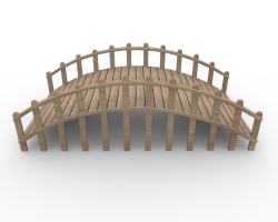 Small bridge free image wooden material cliparts - Clipartix