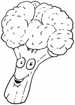 Broccoli Illustration coloring page | Free Printable ...