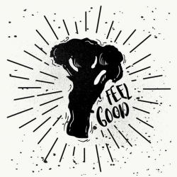 Hand-Drawn Broccoli Silhouette Vector - Download Free ...