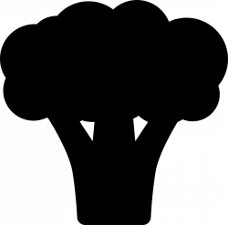 HD Broccoli Clipart Silhouette Transparent PNG Image ...