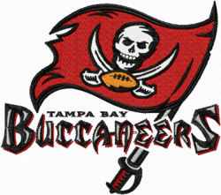 Buccaneers logo embroidery design