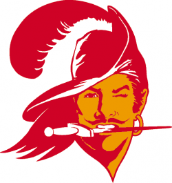 Tampa Bay Buccaneers Primary Logo (1976) - Orange and red ...
