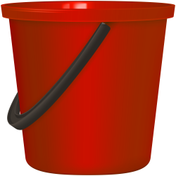 Red Bucket PNG Clip Art - Best WEB Clipart