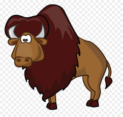 American bison Cartoon Clip art - buffalo