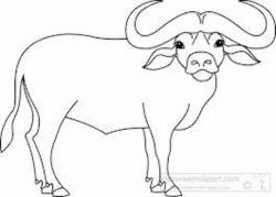 Image result for buffalo clipart black and white | Animal ...