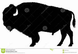 Bison Silhouette Clip Art | Silhouette clip art, Buffalo ...