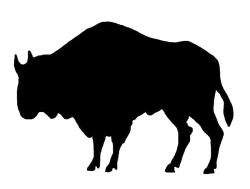 Buffalo clipart silhouette, Buffalo silhouette Transparent ...