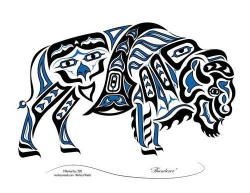 northwest tribal art buffalo - Google Search | ideas ...