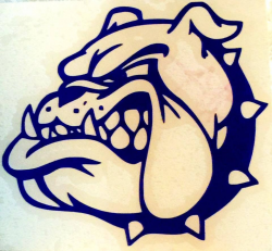 Bulldog Pride | Fresno | Bulldog clipart, Blue bulldog, Bulldog puppies