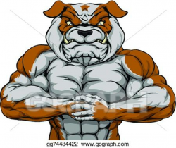 EPS Vector - Bring it bulldog mascot. Stock Clipart Illustration ...