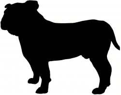 english bulldog silhouette | Craft projects to do!!!! | Dog ...