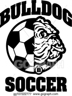 Clip Art Vector - Bulldog soccer. Stock EPS gg107222777 - GoGraph