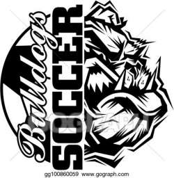 Vector Art - Bulldogs soccer. Clipart Drawing gg100860059 - GoGraph