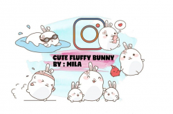 KAWAII BUNNY CLIPART BUNDLE PNG