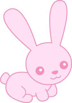 Cute pink baby bunny free clip art - Cliparting.com