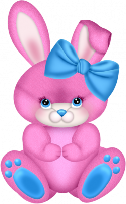 Pink Bunny with Pink Bow Clipart | Gallery Yopriceville - High ...