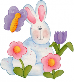 Bunny images about spring clip art and images on - ClipartAndScrap