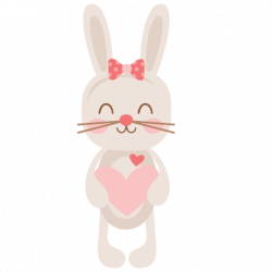 Love Bunny SVG scrapbook cut file cute clipart files for silhouette ...