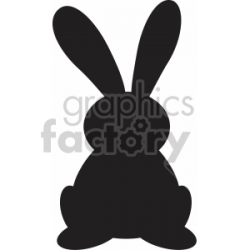 easter bunny ears up svg cut file clipart. Royalty-free clipart # 407819