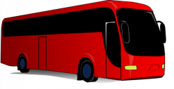 Red Bus Coach Clip Art at Clker.com - vector clip art online ...