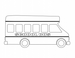 School Bus Outline Free Stock Photo - Public Domain Pictures