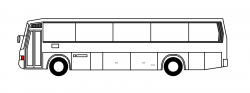 Bus black and white school bus side view clipart black and white ...