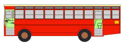 City Bus Side View Clipart