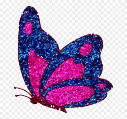 Sparkly Butterfly Clipart - Butterfly Glitter Clip Art - Png ...