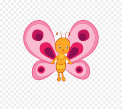 Cartoon Cartoon clipart - Butterfly, Graphics, Pink ...