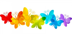 Rainbow Butterfly Clipart Border & Free Clip Art Images #3355 ...