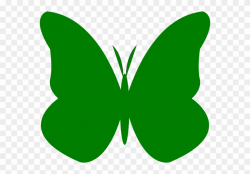 Bright Butterfly Clip Art At Clker Com - Green Butterfly Clipart ...