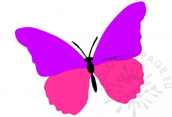 Large butterfly clipart printable – Coloring Page