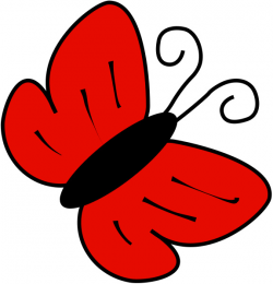 butterfly clip art red | Clipart Panda - Free Clipart Images