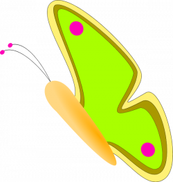 butterfly side view - vector Clip Art - Clip Art Library