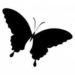 Butterfly Silhouette Clipart Free Stock Photo - Public Domain Pictures