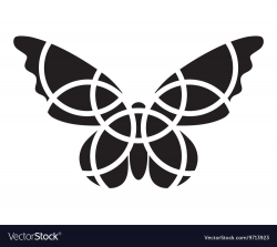 Butterfly icon Mosaic butterfly clipart Royalty Free Vector