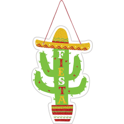Glitter Fiesta Cactus Sign