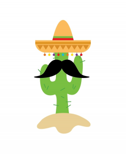 Mexican Fiesta Cactus with Bushy Mustache | iPad Case & Skin