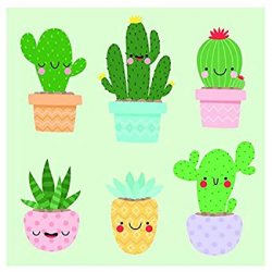 Amazon.com: Happy Cacti - 5 Inch Full Color Vinyl Decal For ...