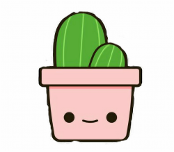 Ikawaii Cute Cactus Cutie Aesthetic Art Cartoon Pink - Cactus Kawaii ...