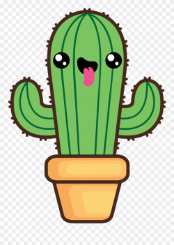 Cactus1 - Kawaii Cactus Clipart (#3430176) - PinClipart
