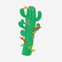 Cactus Minimalist Decorative Pattern, Cactus, Cartoon, Background ...