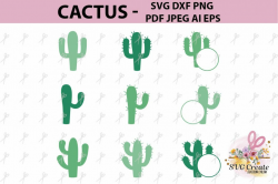 Cactus print printable, cactus clipart, summer svg, vector