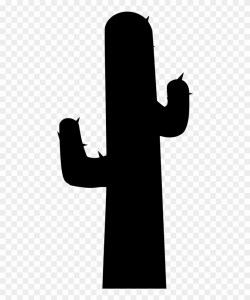 Download Png - Transparent Silhouette Cactus Clipart (#4025129 ...