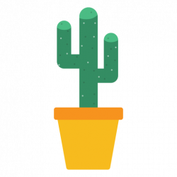 Office cactus clipart - Transparent PNG & SVG vector