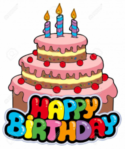 Cake clipart on glitter graphics birthday cakes and image 2 - Clipartix