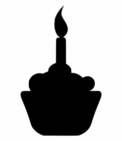 Birthday Cake Silhouette Png Transparent Background - Birthday Cake ...