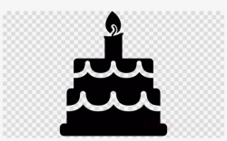 Birthday Cake Silhouette Png Clipart Birthday Cake - Black Birthday ...