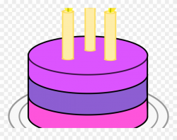 Simple Clipart Birthday Cake - Simple Cake Art - Png Download ...
