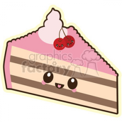 Cake slice vector clip art image clipart. Royalty-free clipart # 393796